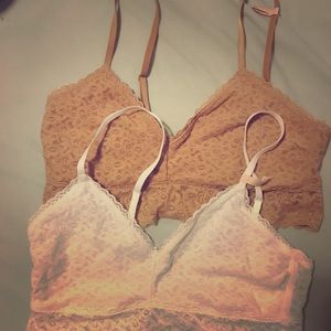 Lace bralettes
